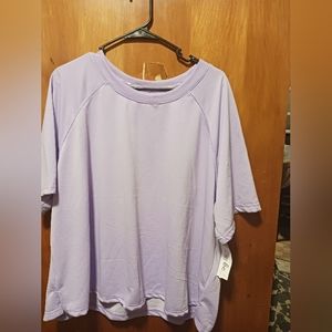 New never worn just be women's purple rose shirt 3x